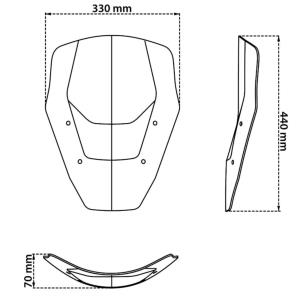 Parabrisas master version sin radar BMW R1300GS 2024- Â· 4